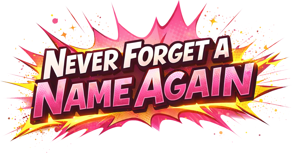 Never Forget a Name Again artwork